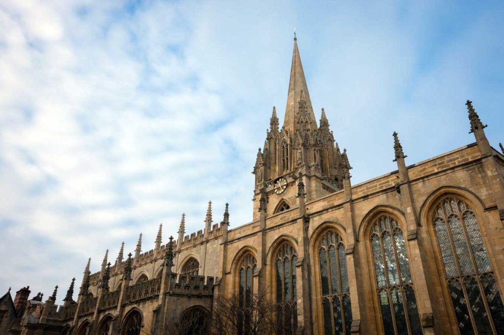 The University Church of St Mary the Virgin from Radcliffe Square
